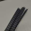 Pack of 10 Plastic Bird Deterrent Spikes for Birds, Pigeon, Squirrel, Raccoon, Crow, and Cat Anti-Climb Strips to Deter Theft - Suitable for Wall, Windowsill, Railing, Fence, and Roof - Grey