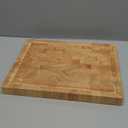Wooden Butcher Block End Grain Cutting Board - 17x13x1.5in Reversible Multipurpose Chopping Board with Juice Groove, Cracker Holder & Inner Handles