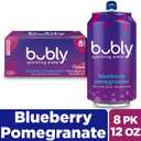 bubly Sparkling Water, Blueberry Pomegranate, Zero Sugar & Zero Calories, 12 Fl Oz Cans (Pack of 8) (EXP 05/25/26)