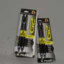 PILOT G2 Premium Refillable & Retractable Rolling Ball Gel Pens, Bold Point, Black Ink, (Pack of 6, 12 Count Total) (31250)