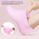 Didiseaon Moisturizing Foot Cover - 2 Pairs Silicone Spa Socks for Foot Care Soft Gel Feet Treatment for Dry Cracked Feet Reusable and Washable for Home and Travel