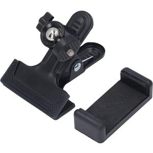 SUNGOOYUE Guitar Head Phone Holder, Flexible 360 Degree Rotating Clamp Mount for 5.5-7.5cm Phones