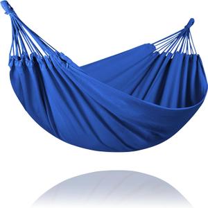 SUNCREAT Hammocks Outdoor Camping Double Hammock, 2 Person Outdoor Backyard Hammock, Navy