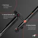 A-Premium Rear Shock Absorbers, Set of 2 - Compatible with Kia