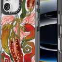 Bouvardia for iPhone 17 Case, Cute Girly Design for Women, Shockproof & Aesthetic, Peppers