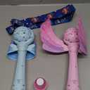 Princess Bubble Wand Set of 2 for Boys and Girls Gift Aged 3-8,Automatic Bubble Machine Blower Toys with Light and Music for Outdoor Party Wedding Birthday Gift,4 Bottles of Bubble Solution Included
