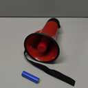 30 Watt Power Portable Megaphone Bullhorn Speaker Voice, Siren/Alarm and 240S Recording with Volume Control and Strap (Red)