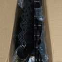 10 Pack Dessert Table Display Set - 4 x Three-Tier Square Cupcake Stands and 6 x Serving Trays, Elegant Tableware for Cakes, Cupcakes, Pastries, and Snacks, Perfect for Parties (Black)