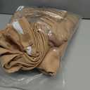NICETOWN Thick Flax Linen Camel Curtains 108 inches Long, Pinch Pleated Linen Blend Privacy Added with Light Filtering Window Treatments for Living Room/Bedroom, W50 x L108, 2 Panels