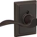SCHLAGE Accent Lever with Addison Trim Non-Turning Lock in Aged Bronze - Left Handed - F170 ACC 716 ADD LH