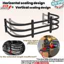 Truck Bed Extender,Aluminum Bilateral Retractable Tailgate Extender,52"-62.6"|23"26.7"|H18,Fits for Ford F150,Titan,ToyotaTundra,ChevySilverado,GMC Sierra,Ram 1500/2500/3500,with Pair of Brackets