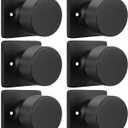 Goldenwarm Matte Black Dummy Door Knobs No-Function, Single-Side Black Door Knobs for Handle, Closet Door Knob Pull/Handle Function for Pantry/French Doors 3 Pack