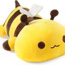 Onsoyours Original Cute Bee Plushies, Soft Stuffed Animal Honey Bee Plush Toy Pillow Small Gifts for Kids (Yellow, 9")