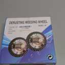 8-Inch Universal Weed Brush Cutter Trimmer Head, Heavy Duty Steel Weed Eater Attachments. Fits Most String Trimmers for Edging, Cleaning Moss, Weeds & Stains from Pavement, Brick, Driveway.