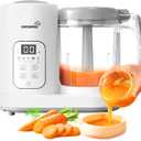 GROWNSY Baby Food Maker | Baby food Processor | All-in-One Baby Food Puree Blender Steamer Grinder Mills Machine Auto Cooking & Grinding with Self Cleans Touch Screen LCD Display, BPA Free