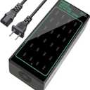 24-Port 100W (20A) USB C Charging Station, Multiple Fast Charger Hub, Home Desktop Power Adapter, Travel Convenient, Compatible With iPhone/Samsung/Google and More