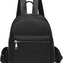 Etercycle Mini Backpack Purse for women, Small Backpack Purse, Shoulder Bag for Travel (Black)