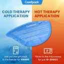 Comfpack Face Ice Pack Wrap for TMJ Relief with 4 Reusable Hot Cold Gel Packs, Wisdom Teeth Ice Pack Head Wrap for Tonsillectomy, Tooth Extraction & Teeth Removed, Oral Surgery, Cosmetic Injection