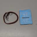 BRONZEDOG Rolled Leather Dog Collar for Dogs with QR ID Tag (S: 12-14 Inch, Chocolate Brown)