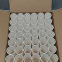 Pack of 48 Cardboard Craft Toilet Paper Tube Rolls, 9.9 cm Length (White)