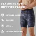 Onvous Modern Cut Swim Jammers for Men | Men's Athletic Swimwear 28-38 (Black)