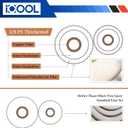 ICOOL 50 Ft. Mini Split Line Set, 1/4" & 3/8" O.D. Twin Copper Pipes, 3/8" Thickened PE Insulated Coil Copper Line with Nuts for Air Conditioner HVAC Refrigeration and Heating, without Fittings