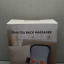 Shiatsu Back and Neck Massager for Pain Relief Deep Tissue, Up and Down Rolling Back Massager with Heat, 3D Kneading Massage for Office Home Car, Birthday Gifts for Women Men Mom Dad (Gray)