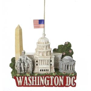 Kurt Adler City Travel Washington DC Ornament, 3.25Inch