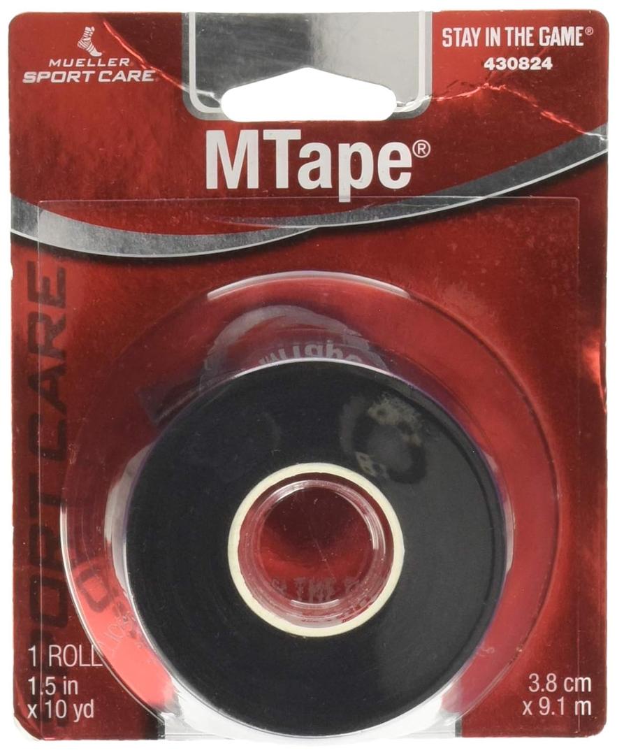 MUELLER M-Tape Athletic Sports Tape (Black), 10.0 YDS