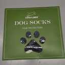 EXPAWLORER Anti-Slip Dog Socks,Dog Boots&Paw Protectors to Prevent Licking,Dog Shoes for Hot/Cold Pavement, Double Sides Non-Skid Traction Control on Hardwood Floor for Senior Dogs (Medium (4 Count), Black)