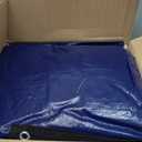 24FT Round Winter Pool Cover 500D Extra Thick Above Ground Pool Cover Above Ground Pool Protection with Winch and Cable Royal Blue