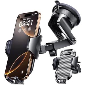 VANMASS [Pro Version] Universal Car Phone Mount [2025 Super Suction Cup] Phone Holder for Car, Cell Phone Car Mount for Windshield Dash Vent Truck Stand for iPhone 16 Pro Max 15 14 13 Samsung Android