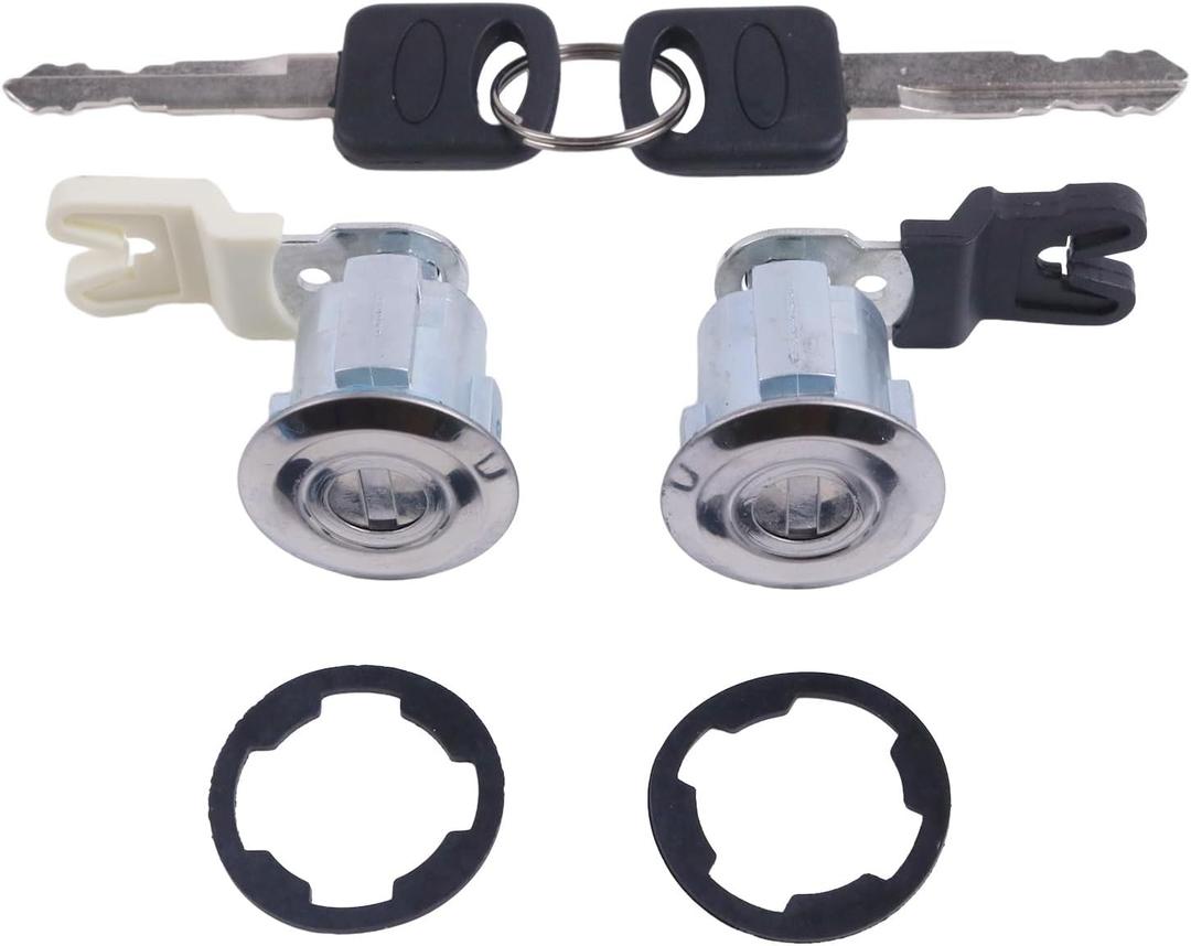 Holdia Door Lock Cylinder and Keys a Set Compatible with Ford Econoline Van F150 F250 F350 E150 E250 E350 E450 B2300 B2500 B3000 B4000 Super Duty Truck Mazda