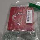 Klikel Silver Christmas Ornament - Our First Christmas - Love Double Heart - Couple Interlocking Studded Crystal and Red Enamel Heart - Wedding