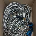 Lefree 100ft Metal Garden Hose - Heavy Duty 304 Stainless Steel Flexible Water Hose, No Kinks & Leak-Proof with Upgraded Handle, 10-Function Spray Nozzle & 4 Spare Gaskets for Yard, RV, Pet Bath (Silver)