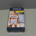 POLO RALPH LAUREN Men's Classic Fit Cotton Woven Boxers 3-Pack, White/ Navy, Light Blue/ Navy, Navy/ Royal-3 Pack, Large