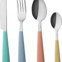 ANNOVA Silverware Set Stainless Steel Cutlery Color Handle Flatware (Mix Color) (Large)