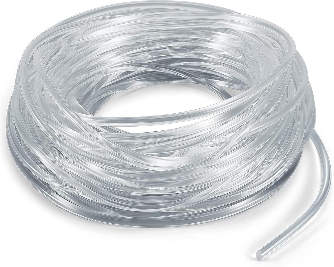 Woanger Vinyl Sling Chair Spline Outdoor Patio Long Solid Awning Cord Replacement Fabric Sling Chair Spline Replacement for Outdoor Patio Lawn Garden Pool Furniture(49 ft,1/4")
