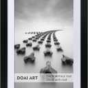 DOAI ART 24x36 Poster Frame Black without Mat or 20x30 Picture Frame with Mat - Polished Plexiglass for Wall Vertically or Horizontally Display - Wall Mounting Hardware Included (24x36-1 Pack)