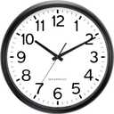 Caysie 16 Inch Sealed Large Outdoor Clock Waterproof, Silent Battery Operated Weatherproof Wall Clocks for Pool Patio Outside Home (Black)