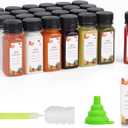 Plastic Juice Bottles 150 pcs 2 oz Empty Plastic Water Bottles with Caps Reusable Clear Beverage Containers for Drinking, Juicing, Smoothie, Water with 2 Brushes, 2 Funnels, 160 Stickers