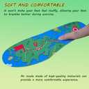 Insoles for Airtag Hidden Holder, Comfortable Shoe Inserts with Secure Tracker Device Case, Suitable for Kids, Adults and Elderly - Ideal for Tracking Shoes and Steps (270-300mm, Green)