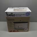 bella 6.0 Qt Programmable Slow Cooker, Ceramic Nonstick Coating, Adjustable Temperature & Cooking Times, Dishwasher Safe Stoneware Pot & Tempered Glass Lid, Tangle Free Cord Wrap, Oatmilk