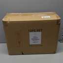 AmorArc Ceramic Dinnerware Sets for 4, 12 Pieces Handpainted Plates and Bowls Set with Rustic Terracotta Underside, Scratch Resistant Stoneware Dishes Set, Dishwasher & Microwave Safe, White