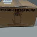 300 GPH Pool Filter Pump for Small Above Ground Pools, ETL Certified Pool Cartridge Filter Pump System with GFCI, Safety & Reliable Water Circulation Pumps - Rapidly Capture Debris in Water