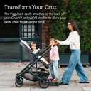 UPPAbaby PiggyBack Ride-Along Board for Cruz V2 and V3 / Quick Attachment for Children to Stand + Stroll / 55 lbs. Weight Capacity
