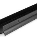 BARZEN Aluminum U Shaped Door Bottom Sweep with Drip Cap - Under Door Seal for Exterior Doors - Screw On Weather Stripping Door Seal - Weatherstrip Bottom of Door - Black, 36 Inches