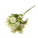 Zerodeko 4pcs Faux Peony Silk Flowers for Home Decor Realistic Artificial Bouquet for Dining Table Centerpieces White Floral Arrangements for Weddings Bridal Showers Parties