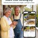 Bird Feeder with Camera Solar Powered, 2K Live Arrival Alert Auto Capture Video with 32GB TF Card, AI Identify Smart Camera Bird Feeder Ourdoor Backyard Gift for Mom Dad Birdlover, 2.4G WiFi