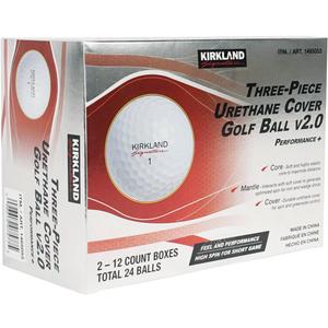 KIRKLAND Signature Three-Piece Urethane Cover (24 balls, White)